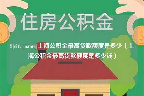 武义县上海公积金最高贷款额度是多少（上海公积金最高贷款额度是多少钱）